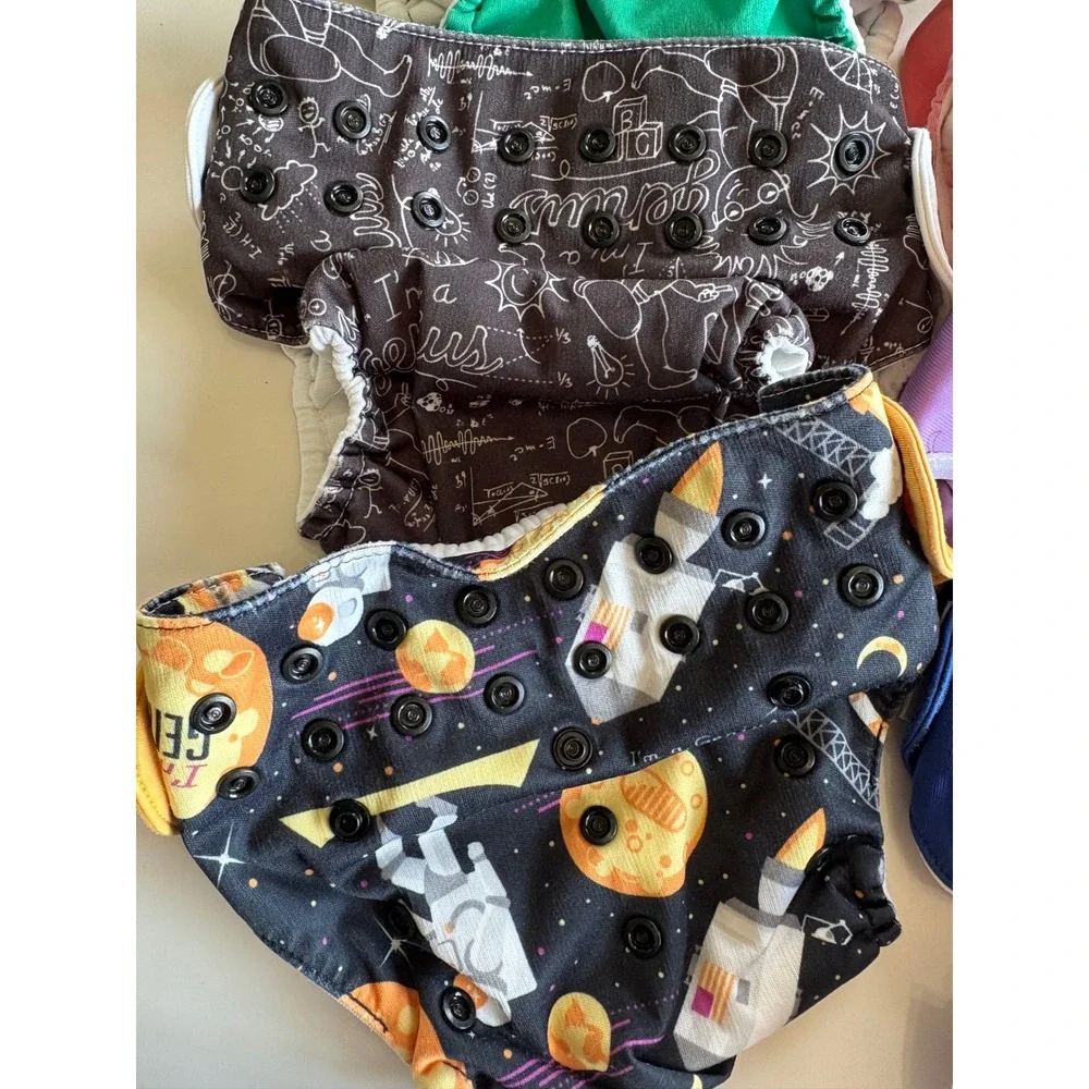 Cloth Diaper Lot bumGenius Mother-ease Petite Crown Covers & Inserts 21 One Szpc
